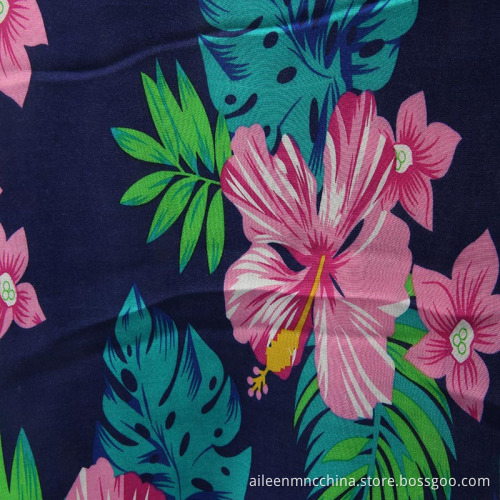 100% rayon spun viscose with popular print